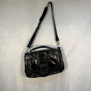 Women's Black Leather Laptop Messenger Shoulder Bag Bramble & Brown Business